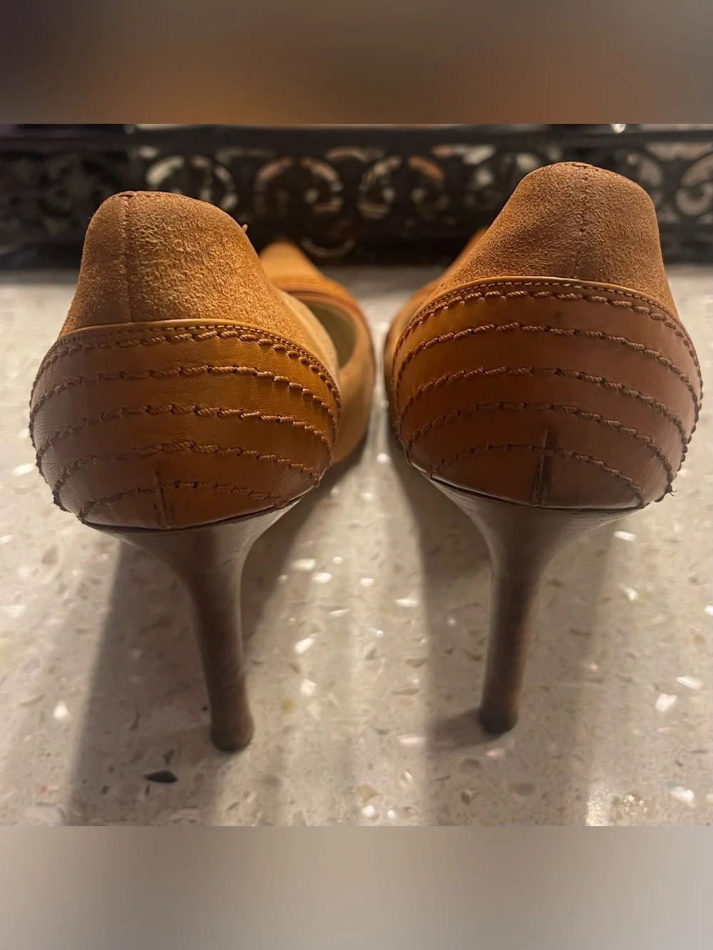 Dior Brown Suede Leather Heels - Picture 3 of 4